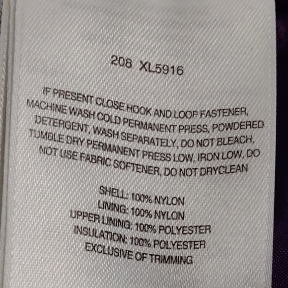 Columbia Jacket Women's Purple ZIP Up Hooded Insulated Fleece Lined Size X-large - Picture 10 of 10